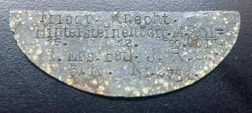 WWI Duitse ID tag = Erkennungsmarke beschikbaar voor biedingen