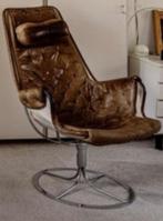 Vintage fauteuil zetel jaren 60 / 70 Bruno Mathsson, Metaal, Gebruikt, Ophalen