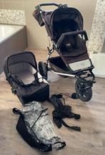 Mountain Buggy met reiswieg, stormhoes en adapter maxicosi, Kinderen en Baby's, Kinderwagens en Combinaties, Gebruikt, Verstelbare duwstang