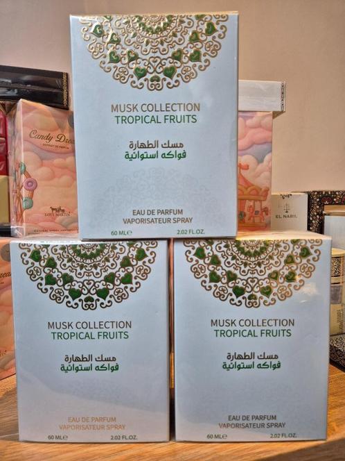 Parfum / Musk Collection / Tropical Fruits / 60ml, Handtassen en Accessoires, Uiterlijk | Parfum, Nieuw, Ophalen of Verzenden