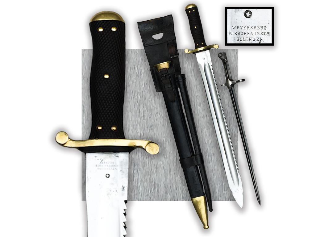 🚨 Rare SABRE GHOTARD Suisse M 1878 Cycliste WEYERSBERG, Collections, Objets militaires | Général, Armée de terre, Envoi