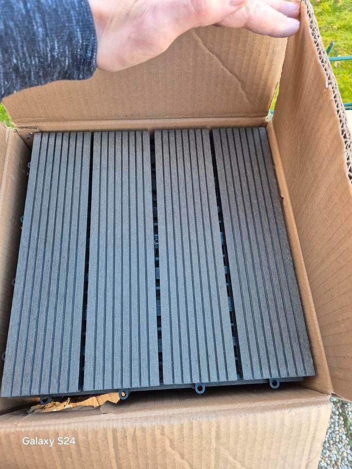 Dalles de terrasse clipsables en bois composite, Tuin en Terras, Tegels en Klinkers, Composiet, Ophalen