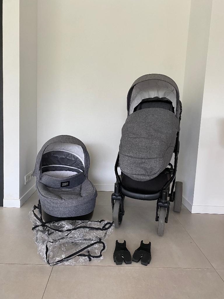 Kinderwagen - Quax Avenue grijs, Kinderen en Baby's, Kinderwagens en Combinaties, Gebruikt, Kinderwagen, Overige merken, Verstelbare duwstang