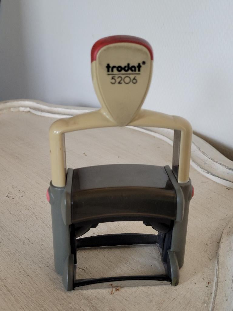 TRODAT 5206 inktstempel, Ophalen of Verzenden, Gebruikt