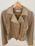 Beige/gouden bomberjasje van Julia June, Kleding | Dames, Jasjes, Kostuums en Pakken, Ophalen, Beige, Jasje, Maat 36 (S)