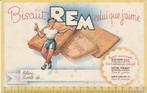 oud vloeipapier met reclame op koekjes REM, Enlèvement ou Envoi, Comme neuf, Ustensile