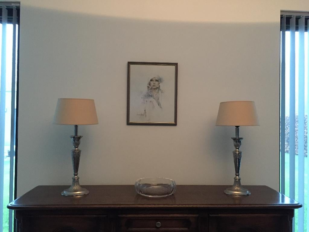 Kroonluchter 100€ + 2 tafellampen 80€ per lamp, Ophalen