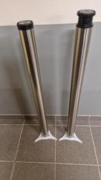 Pieds de table inox, Rond, 50 à 100 cm, Enlèvement, Utilisé