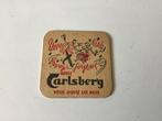 Oud bierviltje Carlsberg, Verzamelen, Biermerken, Ophalen, Gebruikt, Viltje(s)