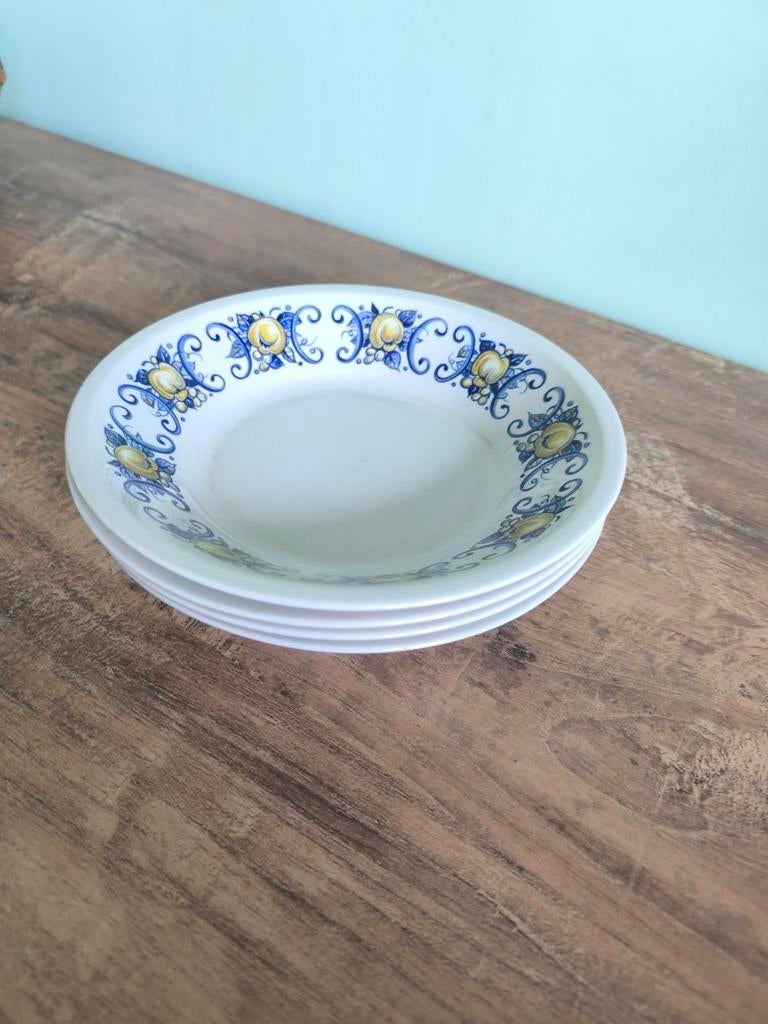 4 assiettes profondes Villeroy et boch Cadiz, Antiquités & Art, Enlèvement ou Envoi