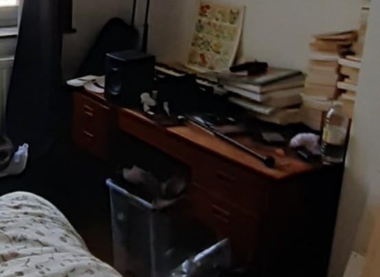 Bureau vintage en bois, Maison & Meubles, Armoires | Casiers, Enlèvement