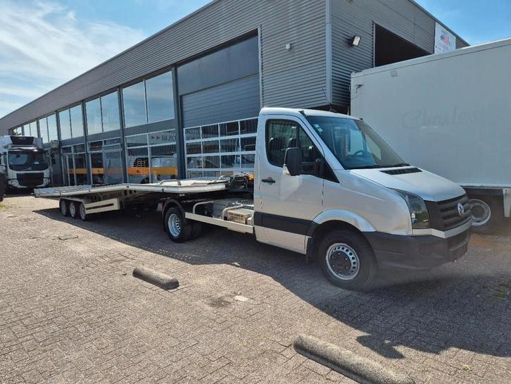 Volkswagen Crafter 2.0TDI BE Combi/ Autotransporter 10m mit, Autos, Camionnettes & Utilitaires, Entreprise, Achat, ABS, Airbags