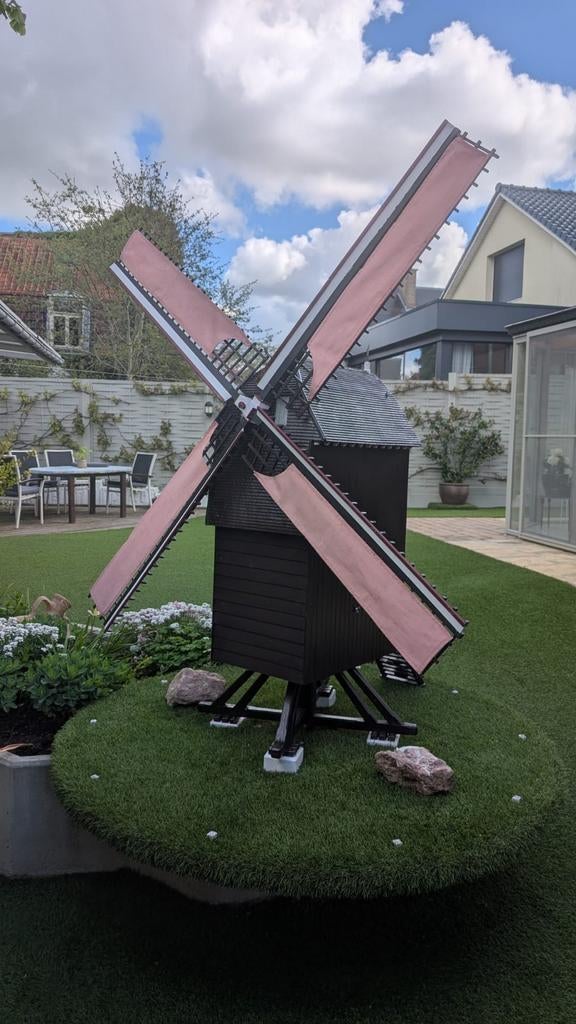 Prachtige Handgemaakte Replica Molen - Uniek Vakmanschap, Tuin en Terras, Windwijzers en Windmolens, Ophalen