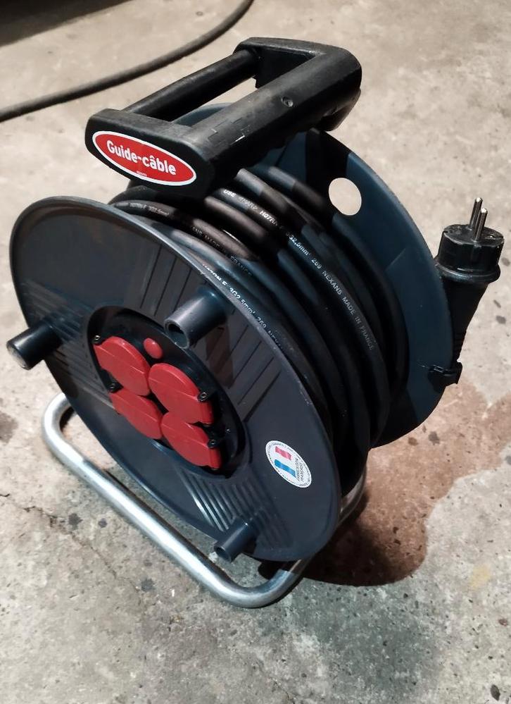 Enrouleur de câble optique H07RN-F 3G2.5 25m comme neuf, Bricolage & Construction, Électricité & Câbles, Comme neuf, Câble ou Fil électrique