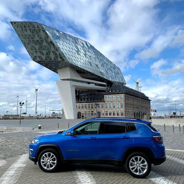 Jeep Compass Limited 1.3 T4 150 DDCT 4x2 full option, Lane Keeping Assist, Blauw, 127 g/km, 5 zetels