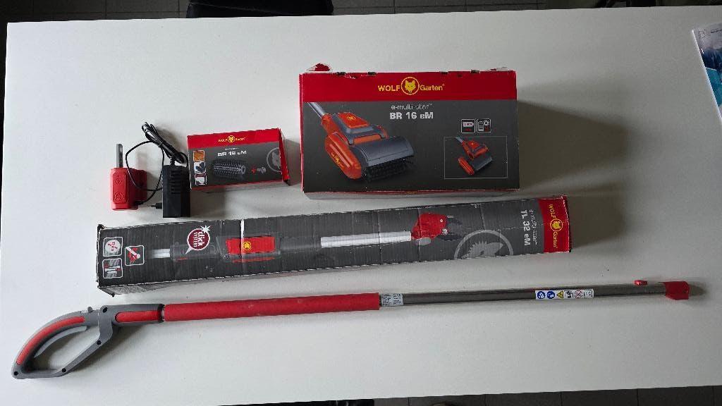 Sécateur+ brosses+ stick avec batterie intégrée Wolf Garten, Jardin & Terrasse, Outils à main, Enlèvement, Comme neuf, WOLF Garten