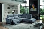 Nieuw stoffen hoeksalon met 1 elektrische relax 1995 euro., Ophalen, Nieuw