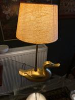 Lampe en forme de canard dorée à paillettes., Antiquités & Art, Enlèvement ou Envoi