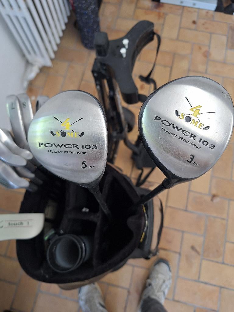 Instap set golfclub met draagtas en trolley, Enlèvement, Utilisé, Set, Autres marques