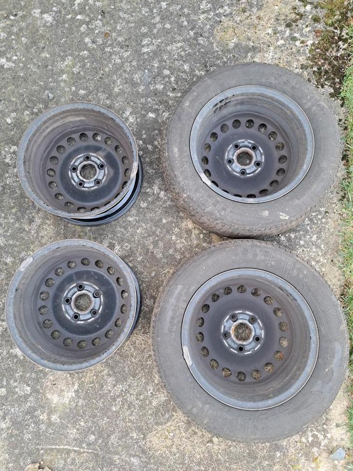 4 jantes en tôle 6 J × 15, Autos : Pièces & Accessoires, Pneus & Jantes, Pneu(s), Enlèvement