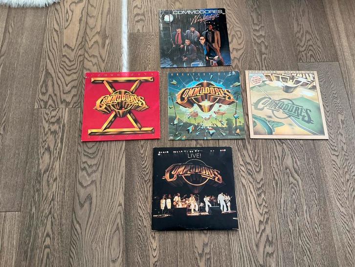 5 vinyl albums waarvan 1 dubbel album: The commodores, Cd's en Dvd's, Vinyl | R&B en Soul, Gebruikt, Soul of Nu Soul, 12 inch