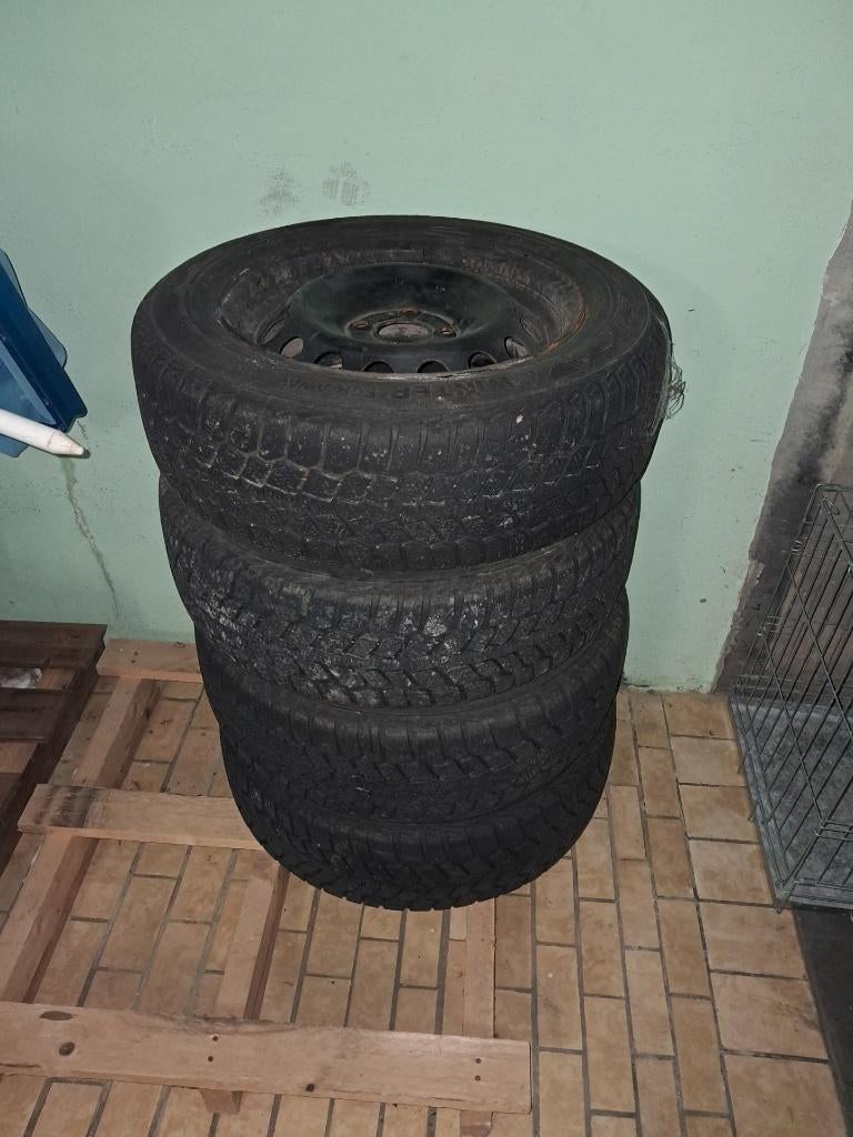 4 velgen met winterband, Ophalen, Gebruikt, 15 inch, Velg(en)