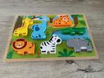 Puzzle animalier en bois (7 pièces), Enfants & Bébés, Jouets | Puzzles pour enfants, Enlèvement ou Envoi, Comme neuf, 6 mois à 2 ans
