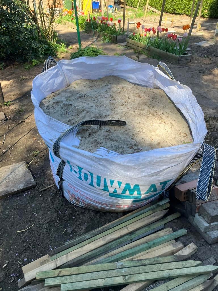 Witte (onzuiver) zand, Tuin en Terras, Zand, Ophalen, Gebruikt