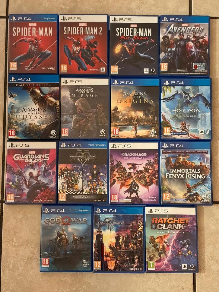 PS4/PS5 games, Games en Spelcomputers, Games | Sony PlayStation 5, Zo goed als nieuw, Verzenden