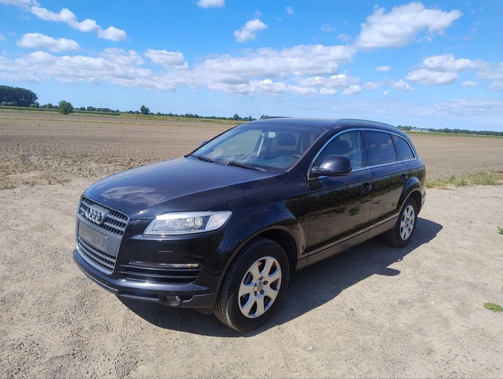 Mooie Audi Q7 Quattro Automaat Black Edition uit 2007, Auto's, Audi, Automaat, Zwart, Zwart, Leder