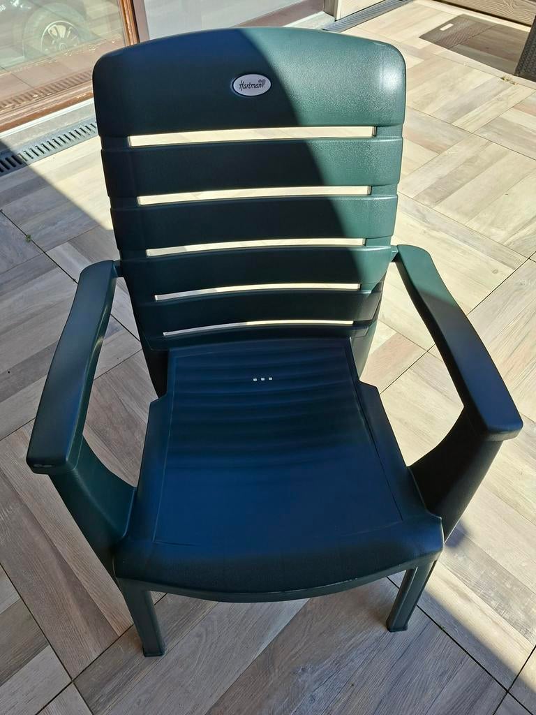 Chaise de jardin Hartman en plastique vert, Jardin & Terrasse, Chaises de jardin, Enlèvement, Comme neuf, Synthétique