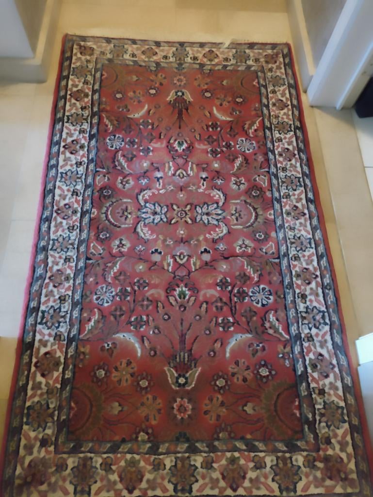 Coureur absent pour cause de déménagement, Maison & Meubles, Ameublement | Tapis & Moquettes, 150 à 200 cm, Vintage, Rouge, Comme neuf