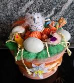 Pasen : decoratiepotje met eitjes, kuikentjes ..., Enlèvement