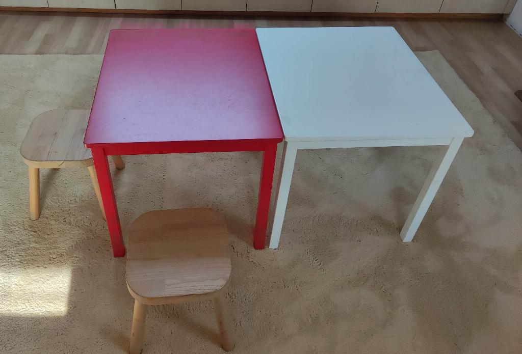 Set tafels en krukjes voor kinderen, Ophalen, Zo goed als nieuw