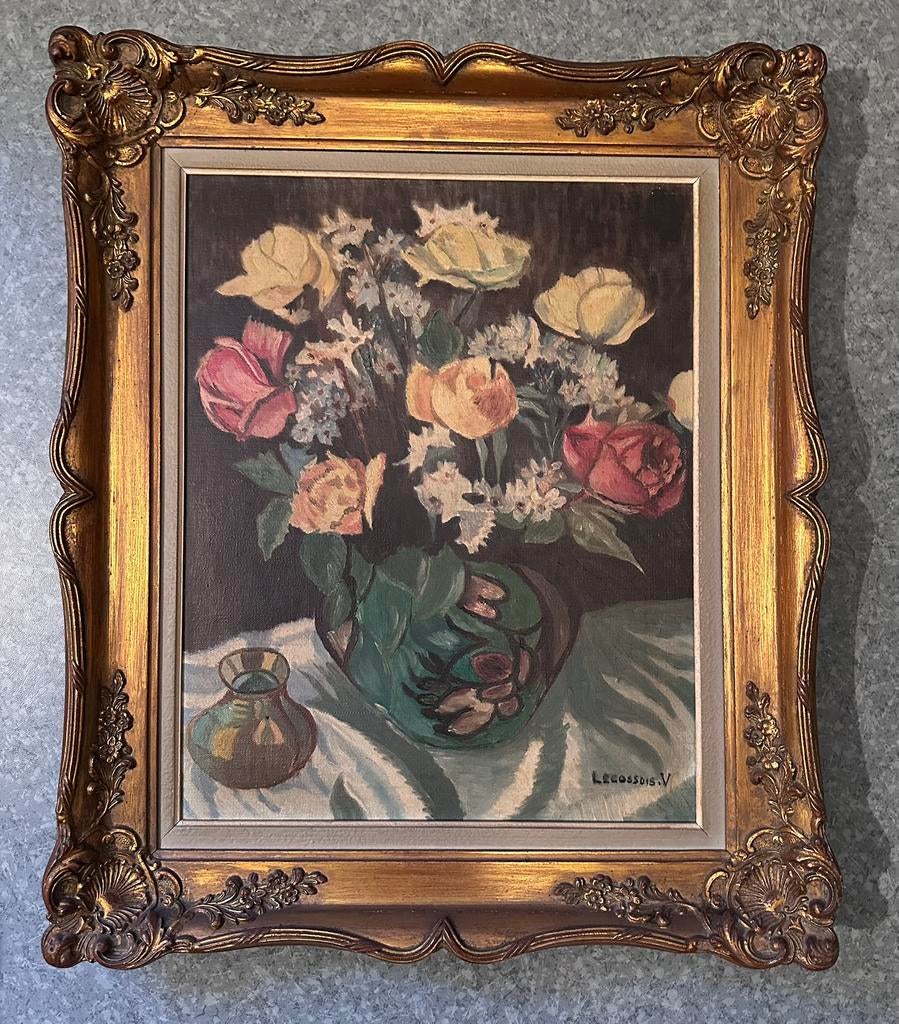 Schilderijen bloemen van Victor Lecossois, Ophalen