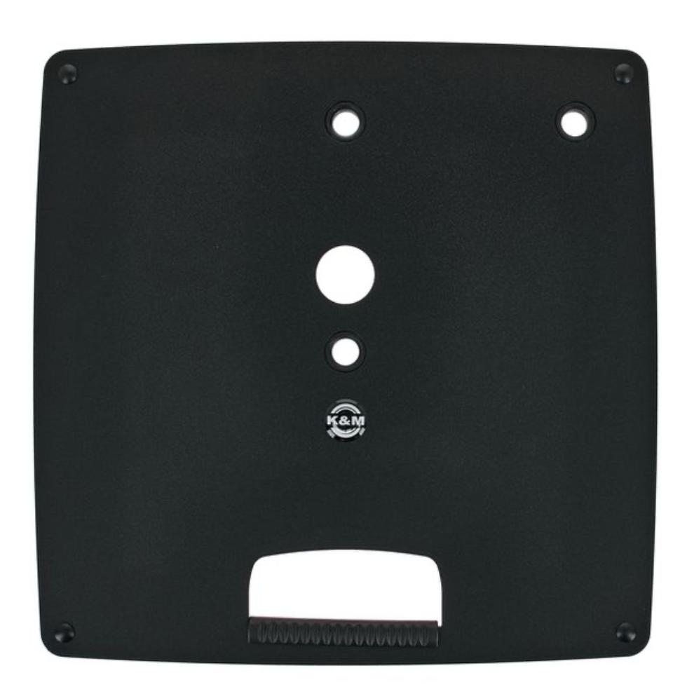 K&M 26707 Base Plate – Speaker/licht statief voet (8x M20), Audio, Tv en Foto, Overige Audio, Tv en Foto, Nieuw, Ophalen