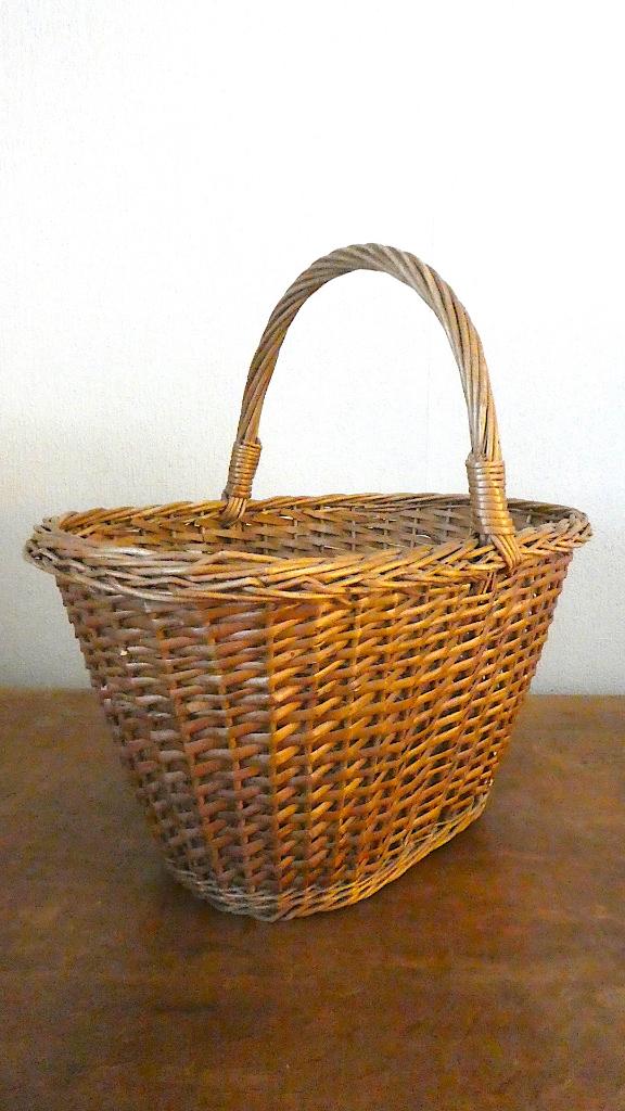 rieten draagmand picknickmand, Hobby & Loisirs créatifs, Paniers de pique-nique, Comme neuf, Contenu non compris, Enlèvement