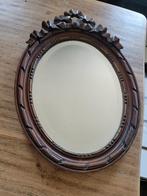 Miroir  stylisé  cadre sculpté  en chêne  36 x 58 cm, Enlèvement