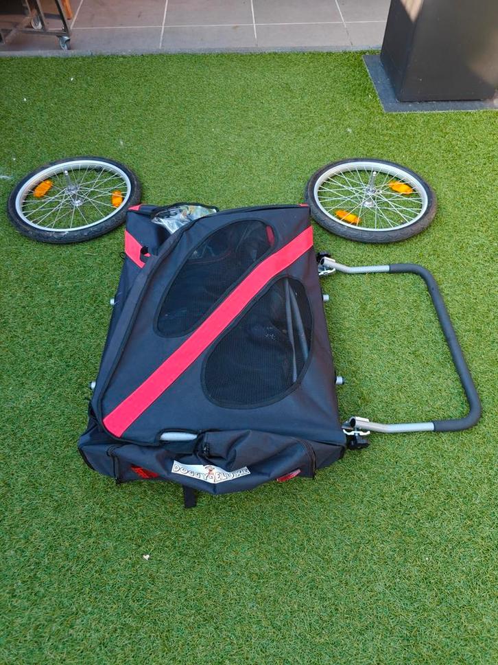 Hondenfietskar Doggy deluxe. AFM 85x 60 cm, Fietsen en Brommers, Fietsaccessoires | Aanhangwagens en Karren, Zo goed als nieuw
