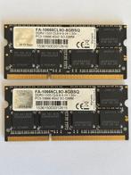 16GB Laptop RAM DDR3 1333MHz (28GB) G.Skill, Computers en Software, DDR3, Ophalen of Verzenden, Zo goed als nieuw, 1333 Mhz