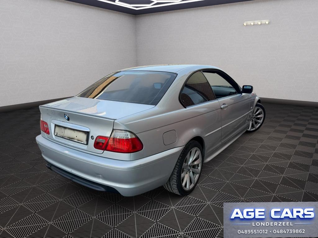 BMW e46 330ci M-PACK automaat, Auto's, BMW, Automaat, Zwart, 170 kW, Bedrijf