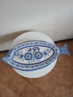Plat Poisson Géant Faïence Henriot Quimper – Décoré Main, Antiquités & Art, Enlèvement ou Envoi