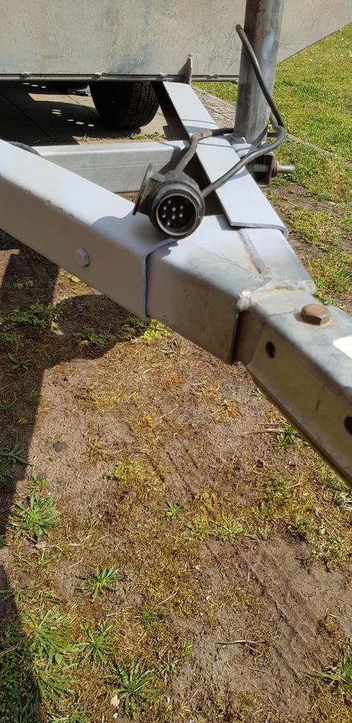 Aanhangwagen Dubbel as ongeremd 750 kg aluminiu, Ophalen, Zo goed als nieuw