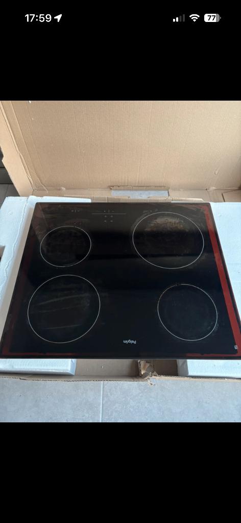 Keramische kookplaat, Electroménager, Tables de cuisson, 4 zones de cuisson, Enlèvement, Utilisé, Encastré