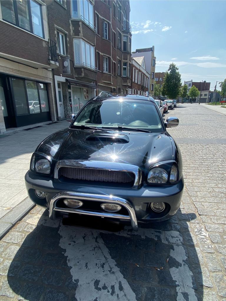 Hyundai Santa Fe, Auto's, Hyundai, Particulier, Santa Fe, Diesel, 5 deurs, Handgeschakeld, Zwart, Grijs, Stof, Achterwielaandrijving