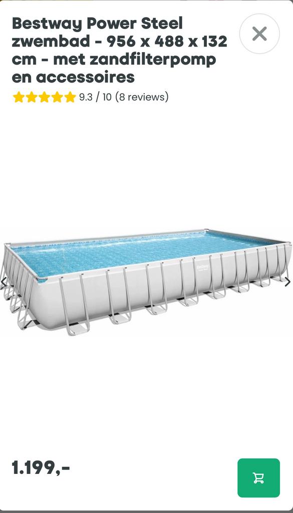 Zwembad 10x5 M - super staat !, Tuin en Terras, Ophalen, Zo goed als nieuw