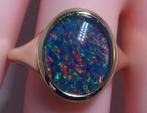 Nieuwe gouden ring (5) met Australische Opaal, 18 tot 19, Nieuw, Met edelsteen, Dame