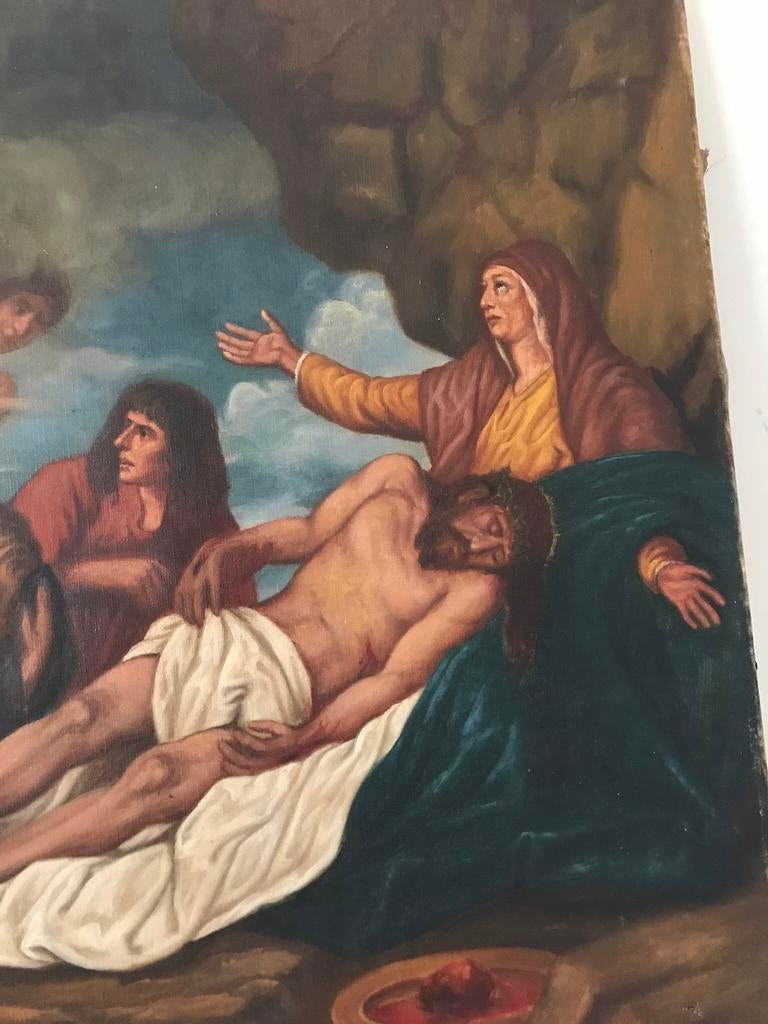 Toile ancienne, Verzamelen, Religie, Ophalen of Verzenden, Gebruikt