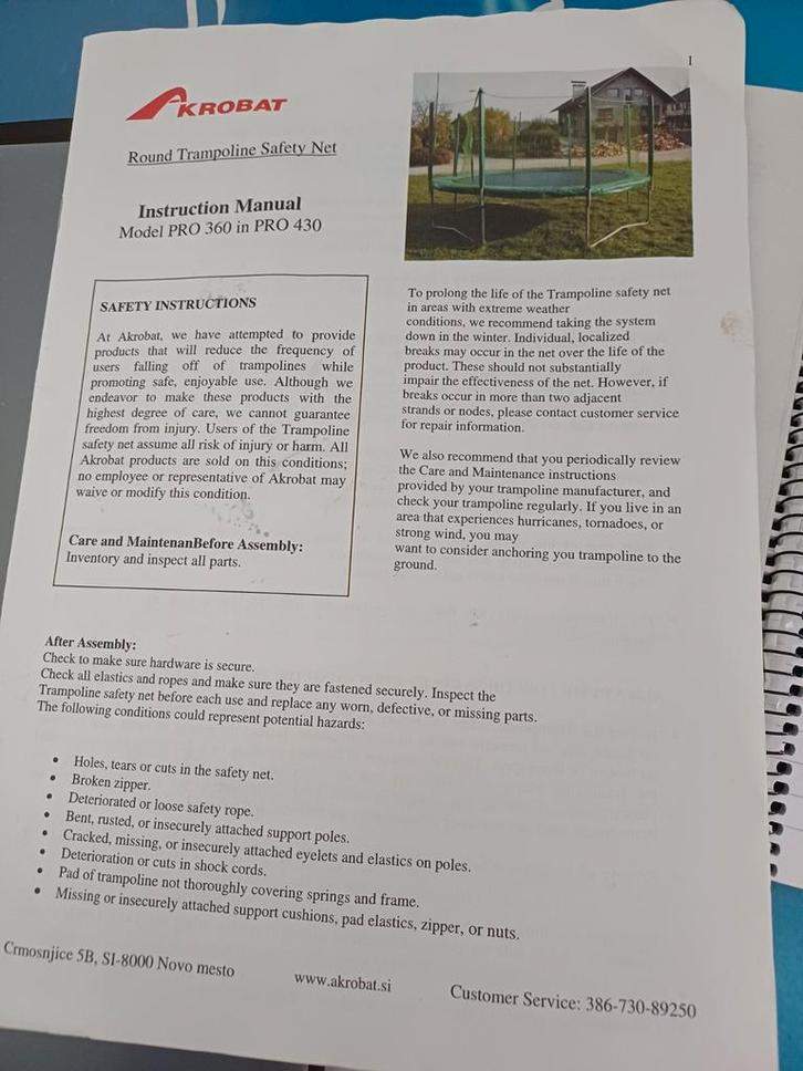 Trampoline 430 cm merk KADEE, Kinderen en Baby's, Speelgoed | Buiten | Trampolines, Gebruikt, Ophalen