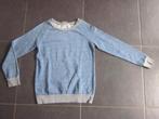blauwe trui met lichtgrijze boord, Enlèvement ou Envoi, Porté, Taille 46 (S) ou plus petite, Bleu